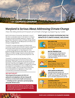 climate change fact maryland sheets english commission spanish groups working its read mccc mde climatechange programs air