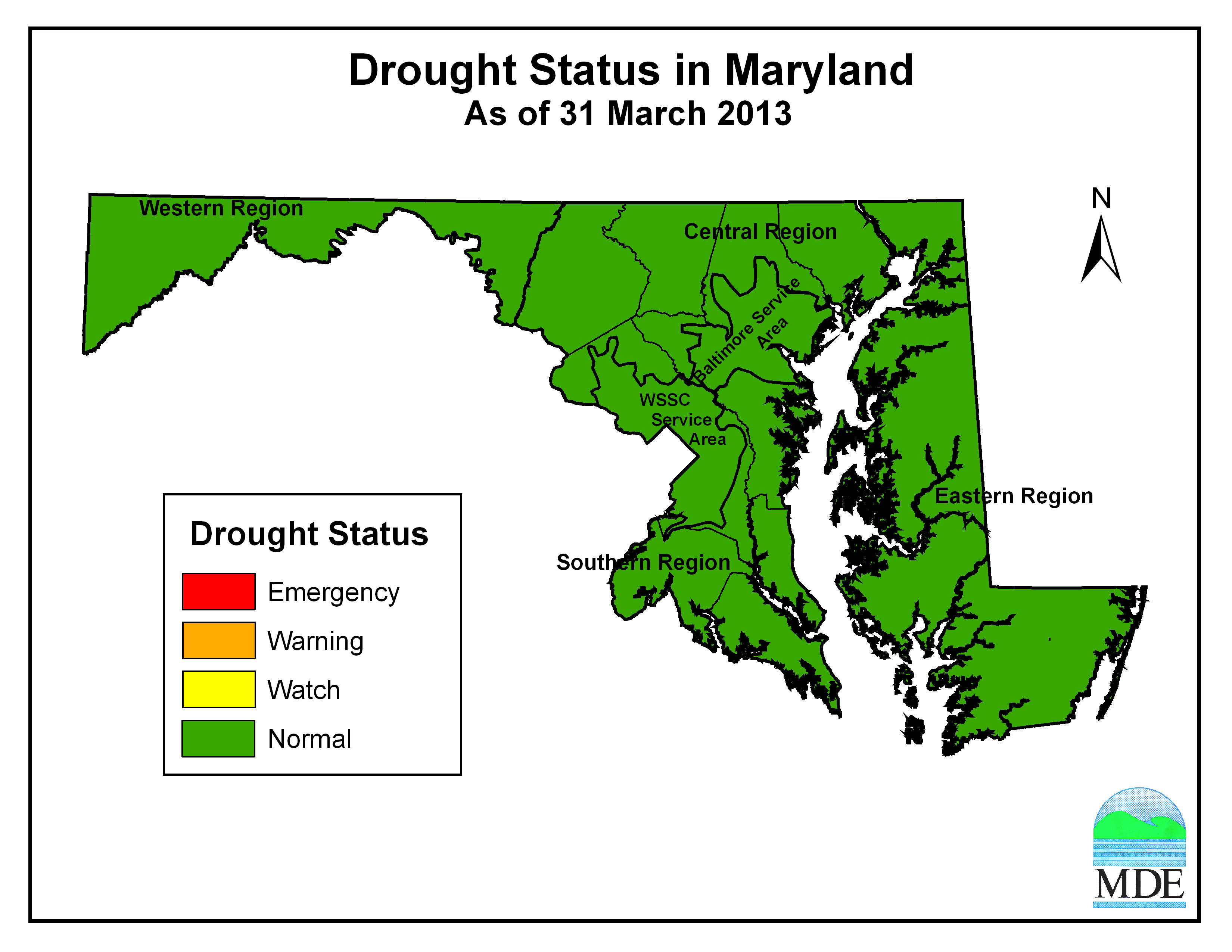 Drought: 31-Mar-2013 - Main Map
